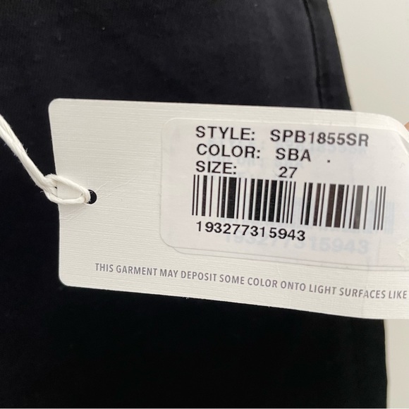 NWT - AG Adriano Goldschmied The Prima Ankle
Cigarette Jeans in Black Size 27R - Picture 17 of 17